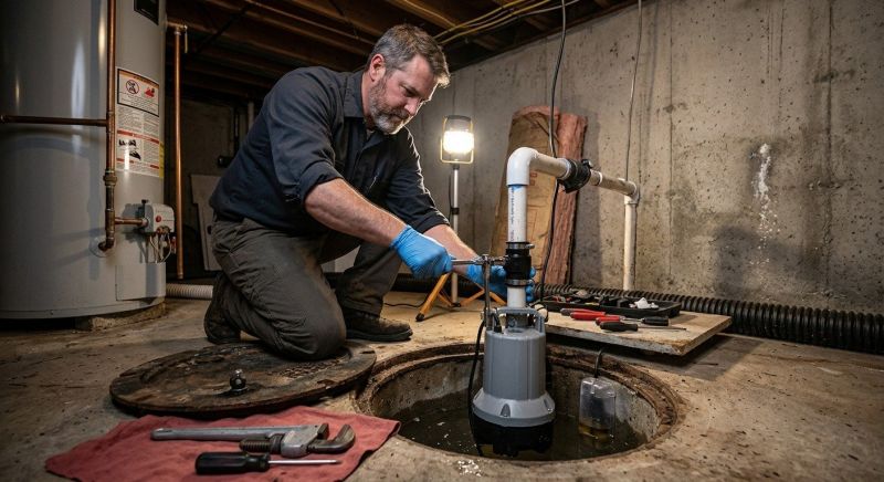 Basement Drainage Pump Repair in Springfield, MO