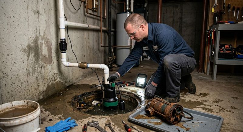 Basement Sump Pump Repair in Springfield, MO